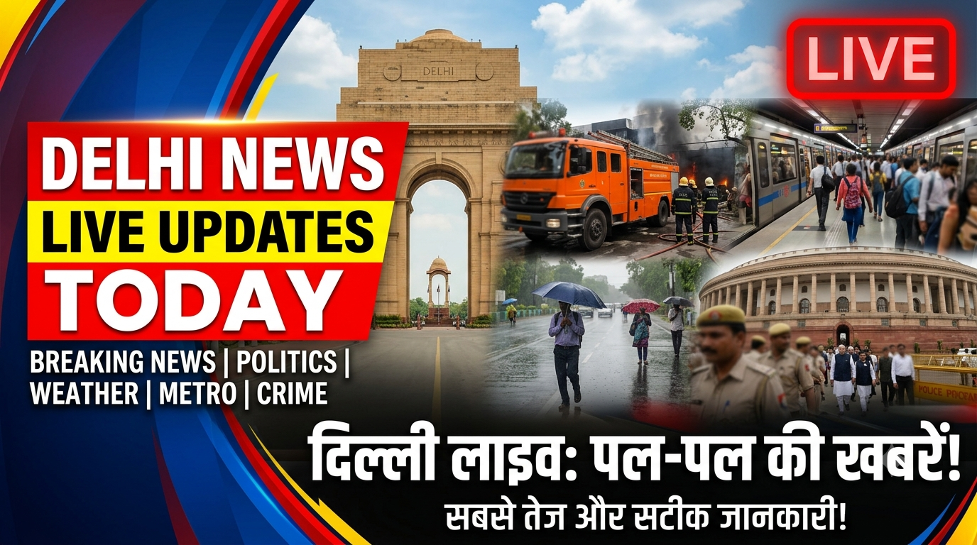 Delhi news live update Today