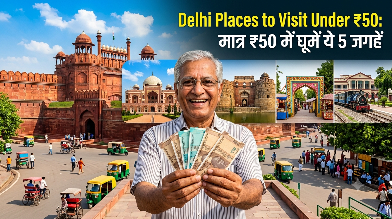 Delhi Places to Visit Under 50: मात्र ₹50 में घूमें ये 5 जगहें