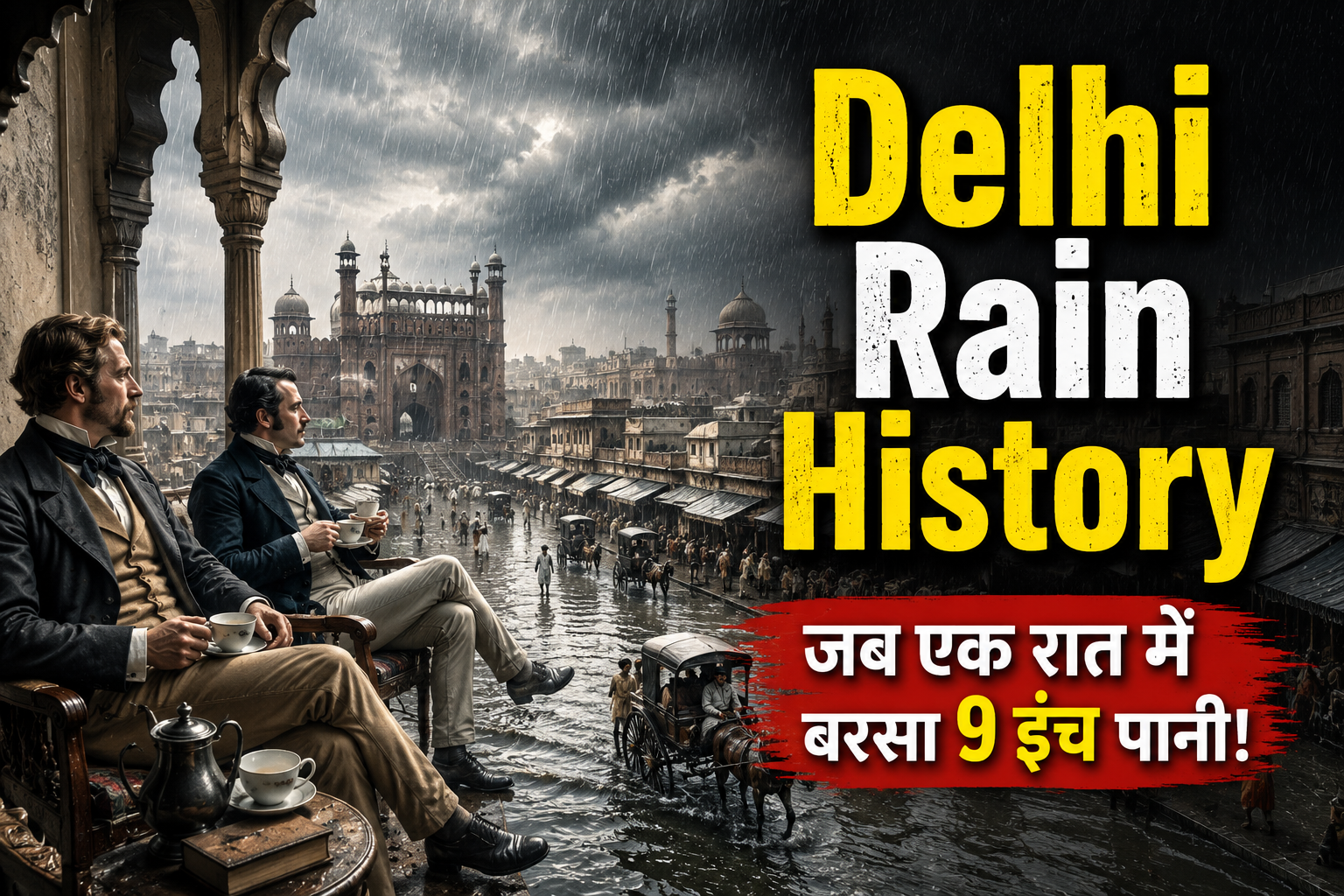 Delhi Rain History: जब राजधानी में एक ही रात थम गई थी जिंदगी और बरस गया था 9 इंच पानी