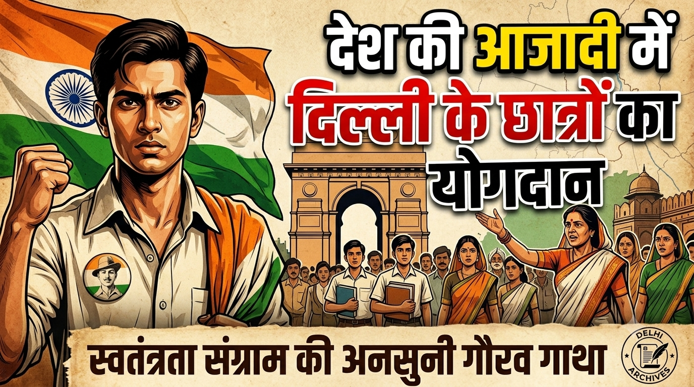देश की आजादी में दिल्ली के स्कूलों और कॉलेजों के छात्रों का ऐतिहासिक योगदान